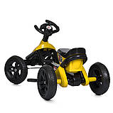 Карт "Педальна машинка" M 5848E-6 жовтий, до 25 кг, фото 6