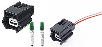 Автомобильный разъём герметичный гнездовой 2-х контактный 7283-8851-30