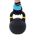 Гиря змагальна цільна чугуна пофарбована LiveUp LP8044-16 16кг чорний, фото 8