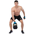 Гиря змагальна цільна чугуна пофарбована LiveUp LP8044-16 16кг чорний, фото 10