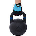 Гиря змагальна цільна чавунна пофарбована LiveUp LP8044-20 вес 20кг чорний, фото 6