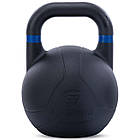 Гиря змагальна цільна чавунна пофарбована LiveUp LP8044-20 вес 20кг чорний, фото 4