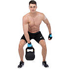 Гиря змагальна цільна чугуна пофарбована LiveUp LP8044-24 24кг чорний, фото 8