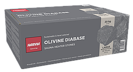 Камінь Олівіновий Діабаз колотий 20 кг Harvia (Фінляндія) фракція 10-15 см