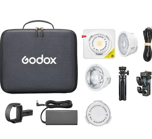 Світло Godox ML100Bi K1 з тримачем для павербанка та лінзою 36° (Bi-Color) (ML100Bi K1)