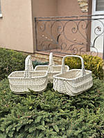 Кошик "Голендер" 28х21см, з натуральної цільної лози. Арт: 052