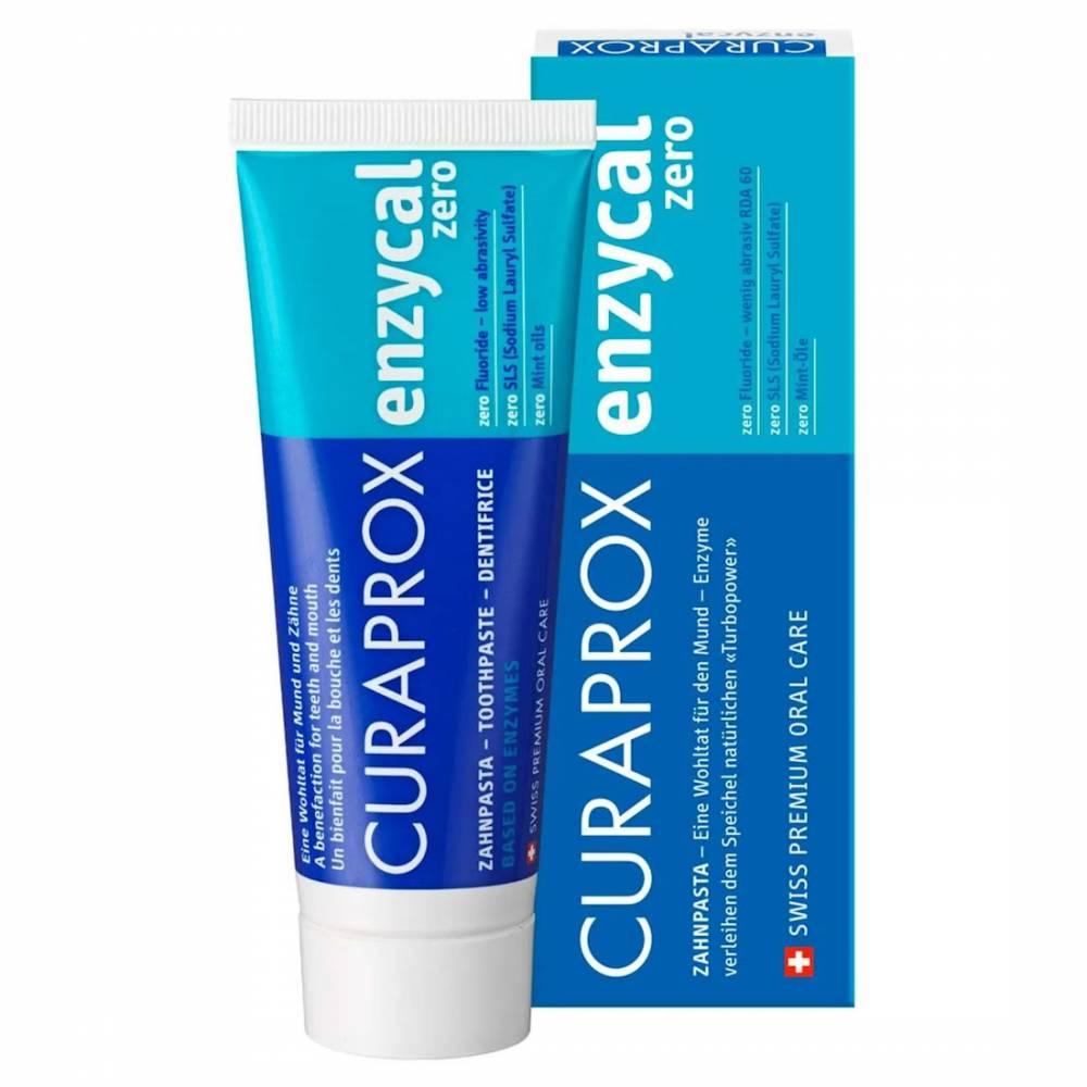 Зубна паста Curaprox Enzycal Zero для делікатної профілактики (без фтору) (75 мл.) 02798