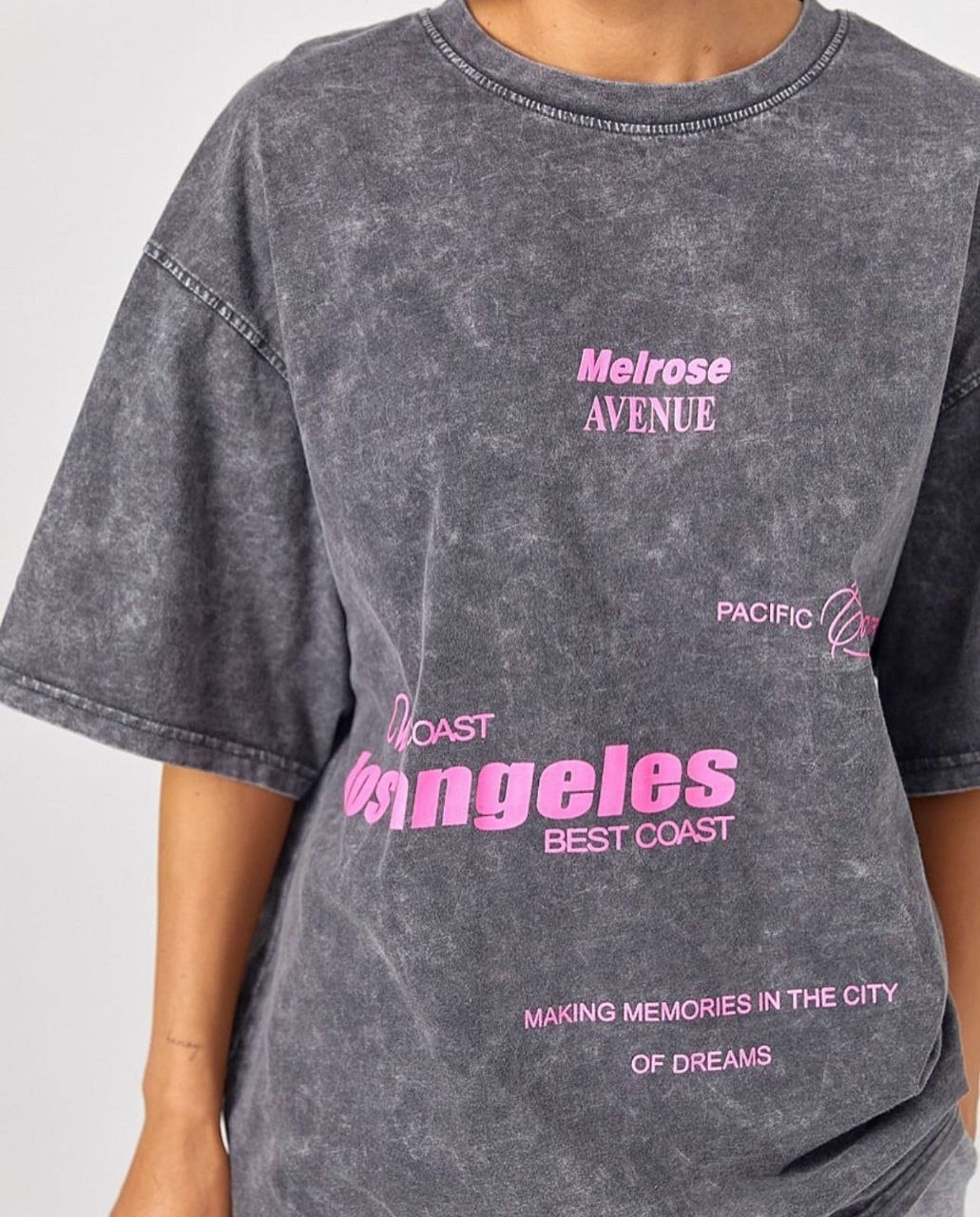 Футболка жіноча з коротким рукавом модна міська повсякденне літо з принтом, фото 1