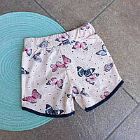 Шорти дитячі, пудра, метелики