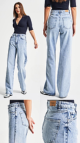 Жіночі прямі блакитні джинси