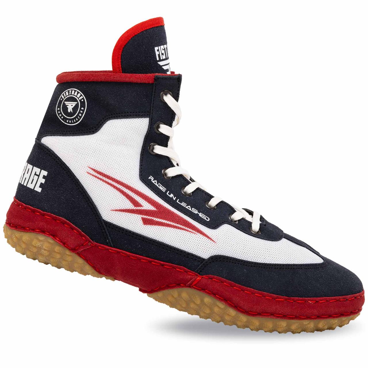 Борцовки замшеві Fistrage X-Series 4725 розмір 42 Black-Black-Red, фото 1