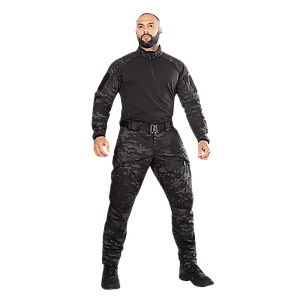 Комплект тактичний Raid+Герць Twill Чорний Мультикам