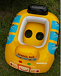 Плотик, надувний круг "Транспорт" Intex  59586 NP жовта, шкільний автобус, фото 2