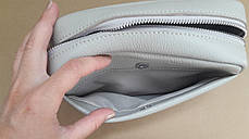 Сумка сіра клатч жіноча шкіряна маленька на плече модна на один відділ Alex Rai BM 3801-13, фото 2