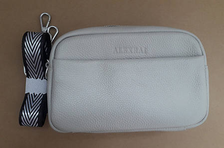 Сумка сіра клатч жіноча шкіряна маленька на плече модна на один відділ Alex Rai BM 3801-13, фото 1