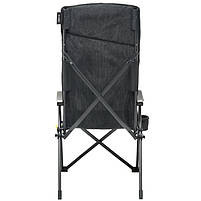 Крісло Туристичне Розкладне Uquip Justy XL Black (244053) Кемпінгове Складне Крісло для риболовлі, фото 4