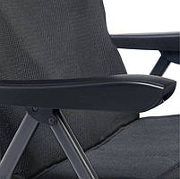 Крісло Туристичне Розкладне Uquip Justy XL Black (244053) Кемпінгове Складне Крісло для риболовлі, фото 6