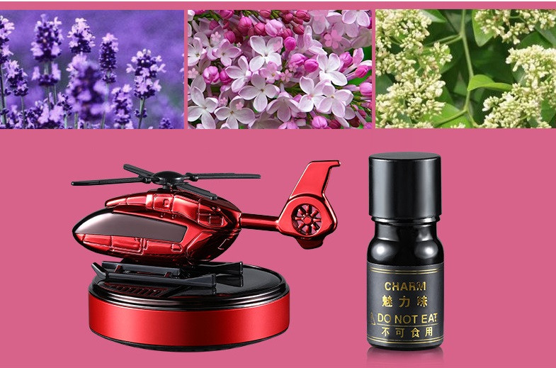 Ароматизатор на сонячній панелі "Вертоліт" 10мл F-237 Хром (Одеколон), фото 1