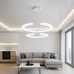 Люстра висяча Splendid Ray 100W до 20 м² колір Білий 30432367