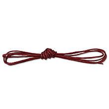 Шнур вощений 1 мм, 1 м, бордо