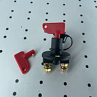 Вимикач маси універсальний, механічний 12/24В (червона мідь) 100A. М8 - мідний болт