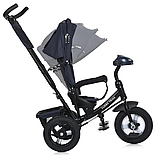 πΠΠΈΡΡΡΠΈΠΉ ΡΡΠΈΠΊΠΎΠ»ΡΡΠ½ΠΈΠΉ Π²Π΅Π»ΠΎΡΠΈΠΏΠ΅Π΄ Turbo Trike MT 1006-9 Π±Π°ΡΡΠΊΡΠ²ΡΡΠΊΠ° ΡΡΡΠΊΠ°, ΠΊΠΎΠ·ΠΈΡΠΊΠΎΠΌ, USB/ΠΠ’ ΠΏΡΠ»ΡΡ, Π’Π΅ΠΌΠ½ΠΎ-ΡΠΈΠ½ΡΠΉ, ΡΠΎΡΠΎ 2