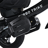 πΠΠΈΡΡΡΠΈΠΉ ΡΡΠΈΠΊΠΎΠ»ΡΡΠ½ΠΈΠΉ Π²Π΅Π»ΠΎΡΠΈΠΏΠ΅Π΄ Turbo Trike MT 1006-9 Π±Π°ΡΡΠΊΡΠ²ΡΡΠΊΠ° ΡΡΡΠΊΠ°, ΠΊΠΎΠ·ΠΈΡΠΊΠΎΠΌ, USB/ΠΠ’ ΠΏΡΠ»ΡΡ, Π’Π΅ΠΌΠ½ΠΎ-ΡΠΈΠ½ΡΠΉ, ΡΠΎΡΠΎ 7