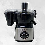 Кухонний комбайн 10в1 Hoffmans Electronics HM-1267 Соковитискач кавомолка блендер подрібнювач 1200W, фото 7