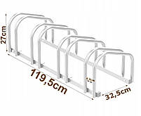 Парковка для велосипедів cтійка велосипедна 4 місця Dollo IH379, фото 3