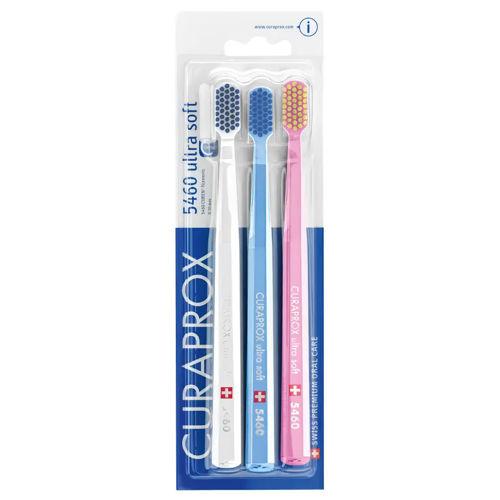 Набір зубних щіток Curaprox CS 5460/3 Ultra Soft d 0,10 мм (3 шт.) 02773