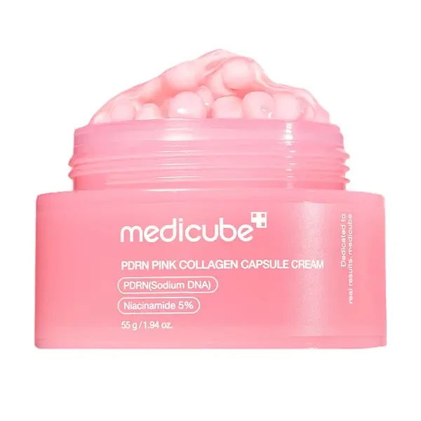 Крем з полінуклеотидами в капсулах Medicube PDRN Pink Collagen Capsule Cream 55 г