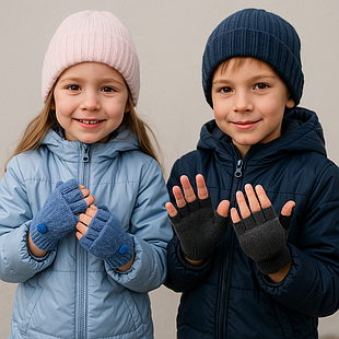 Купити дитячі рукавиці без пальців оптом | Світ Шапок