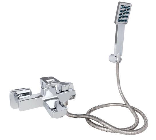 Змішувач для ванни Wawel 006, Chrome (k35) з душовим гарнітуром LDWAW006CRM45388 Lidz, фото 1