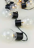 Гірлянда на сонячній батареї 20 лампочок, тепле світло для дому, вулиці, терас SuperLED Soli, фото 7