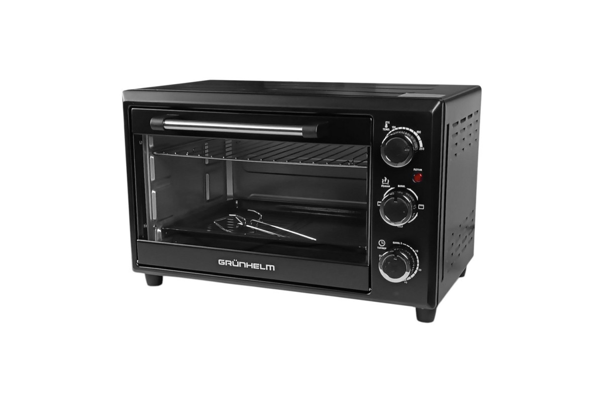 Духова електрична піч настільна GN28AB Grunhelm 28 л 1600 Вт з конвекцією для випічки