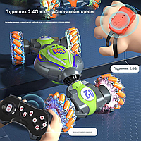 Машина всюдихід пульт, браслет, підсвітка, музика, Трюковий перевертень на радіокеруванні