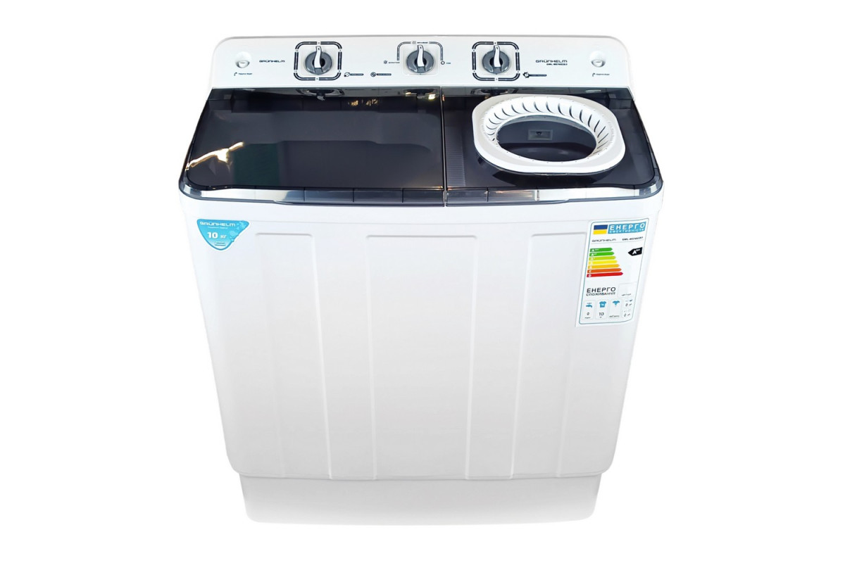 Пральна машина GRUNHELM GWL-WS1002B3 до 10 кг завантаження клас A++ потужність 360 Вт із захистом IPX4