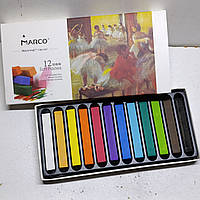 Пастель суха MARCO Raffine Fine Art (Soft Pastel) 12 кольори / 7300-12CB / м'яка художня пастель марко
