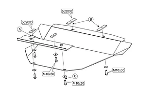 Захист двигуна Mercedes-Benz W202 C (1993-2001) Кольчуга