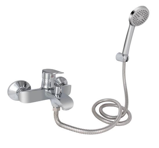 Змішувач для ванни Wieza 006, Chrome (k35) з душовим гарнітуром LDWIE006CRM45410 Lidz, фото 1