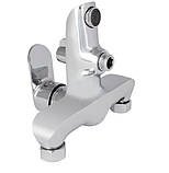 Змішувач для ванни Wieza 006, Chrome (k35) з душовим гарнітуром LDWIE006CRM45410 Lidz, фото 2