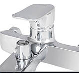 Змішувач для ванни Wieza 006, Chrome (k35) з душовим гарнітуром LDWIE006CRM45410 Lidz, фото 3