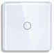 Сенсорний вимикач 1DAL | Скляний Білий, 1 сенсор, З нейтралью (G86D-SW1G.WT), фото 2