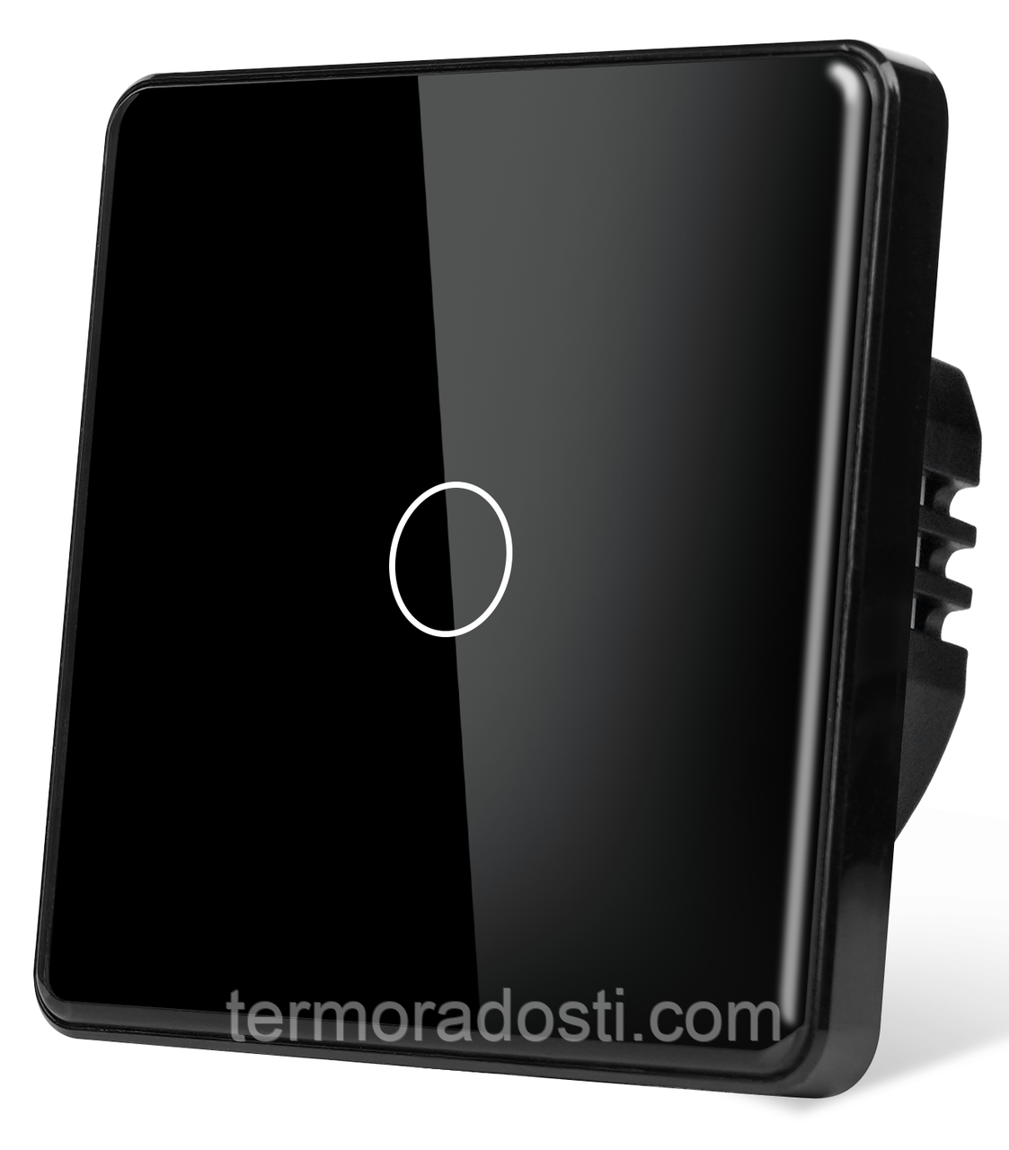 Розумний вимикач з WiFi + BLE 1DAL | Сенсорний , Чорний, З нулем (G86D-SW1G.WF.BL)