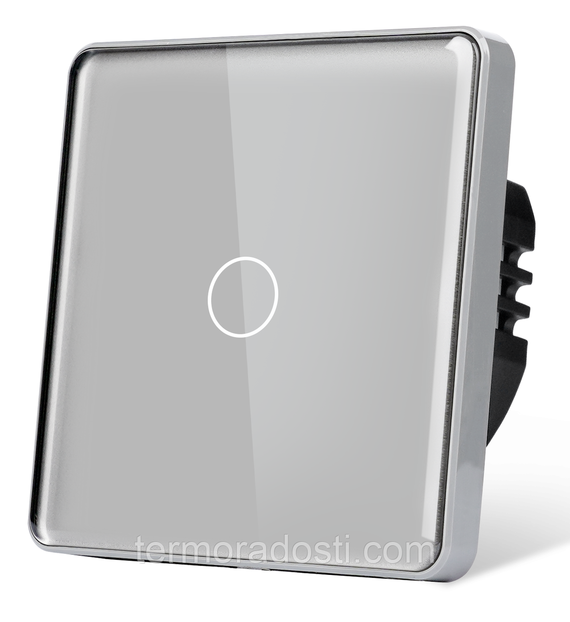 Розумний вимикач з WiFi + BLE 1DAL | Скляний Сірий, З нейтраллю (G86D-SW1G.WF.GR)