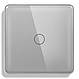 Сенсорний вимикач 1DAL | Скляний Сірий, 1 сенсор, З нейтралью (G86D-SW1G.GR), фото 2