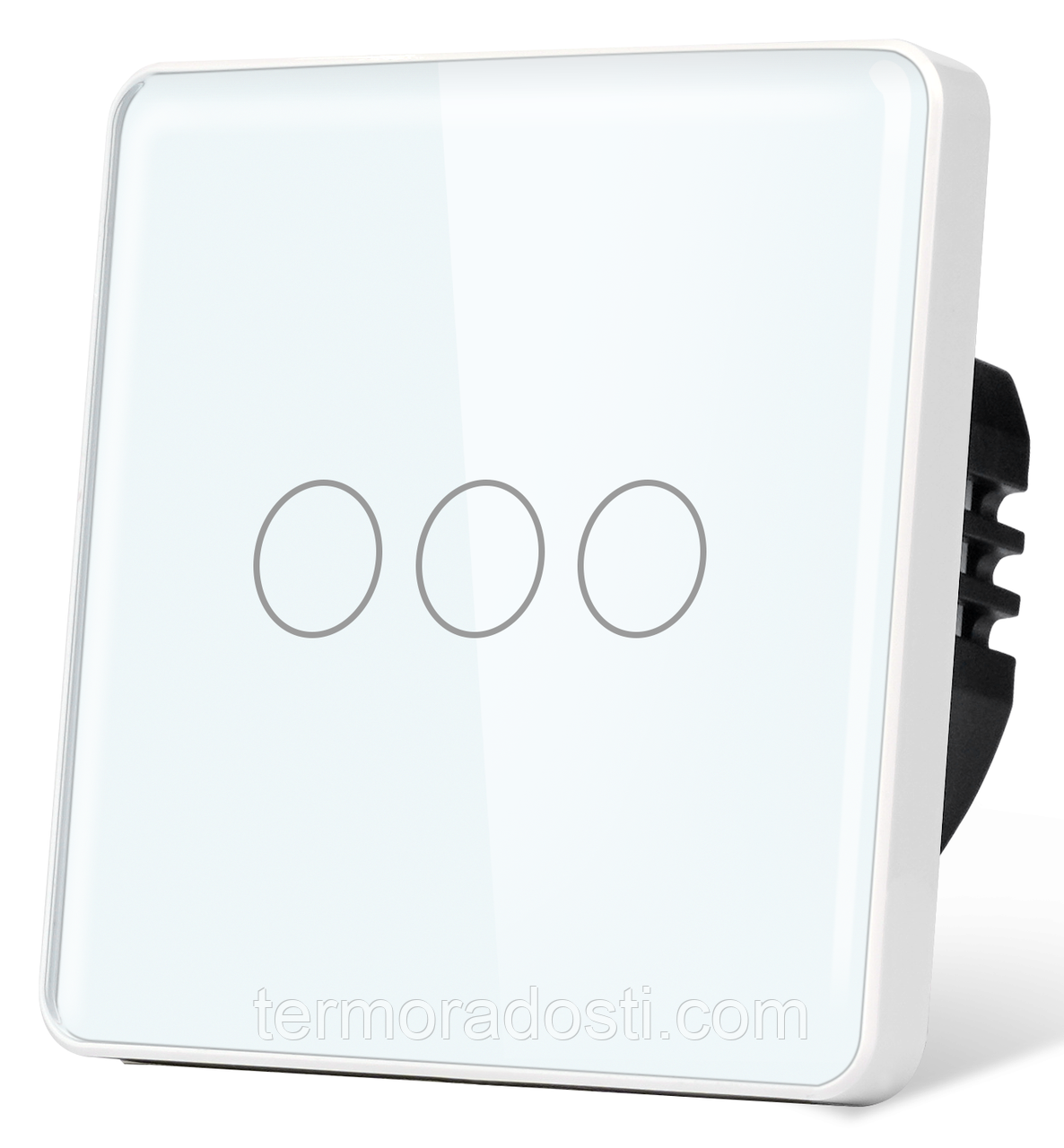 Розумний вимикач з WiFi + BLE 1DAL | Сенсорний Білий, 3 сенсора, З нулем (G86D-SW3G.WF.WT)
