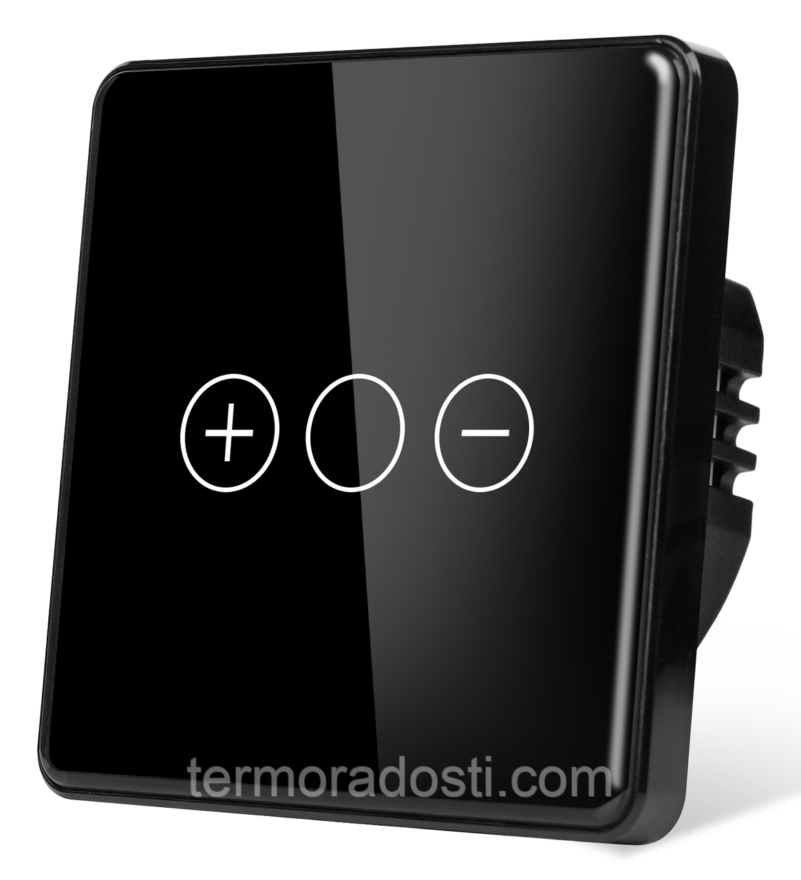 Сенсорний димер c WiFi + BLE 1DAL | Скляний світлорегулятор 1 канал, Чорний (G86D-DR.WF.BL)