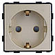 Вимикач (3кл.) + Розетка 1DAL | Золото (P157-SW3G-ST.GD), фото 3