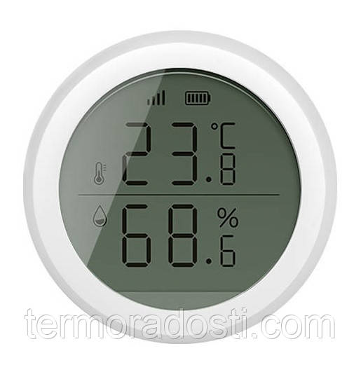 Розумний датчик температури та вологості 1DAL | ZigBee Tuya (HS03), фото 1